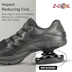Amazon.co.jp: Z-CoiL メンズ Freedom Pain-Relief Footwear、ブラック