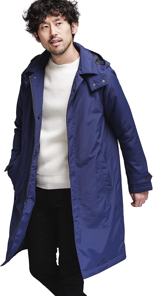 Amazon | [ナノ・ユニバース] 暖トリオ］ フード 脱着ステンカラー