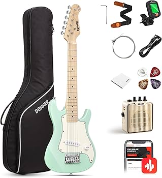 Amazon | Donner ミニエレキギター 初心者セット 子供向け 30インチ ST