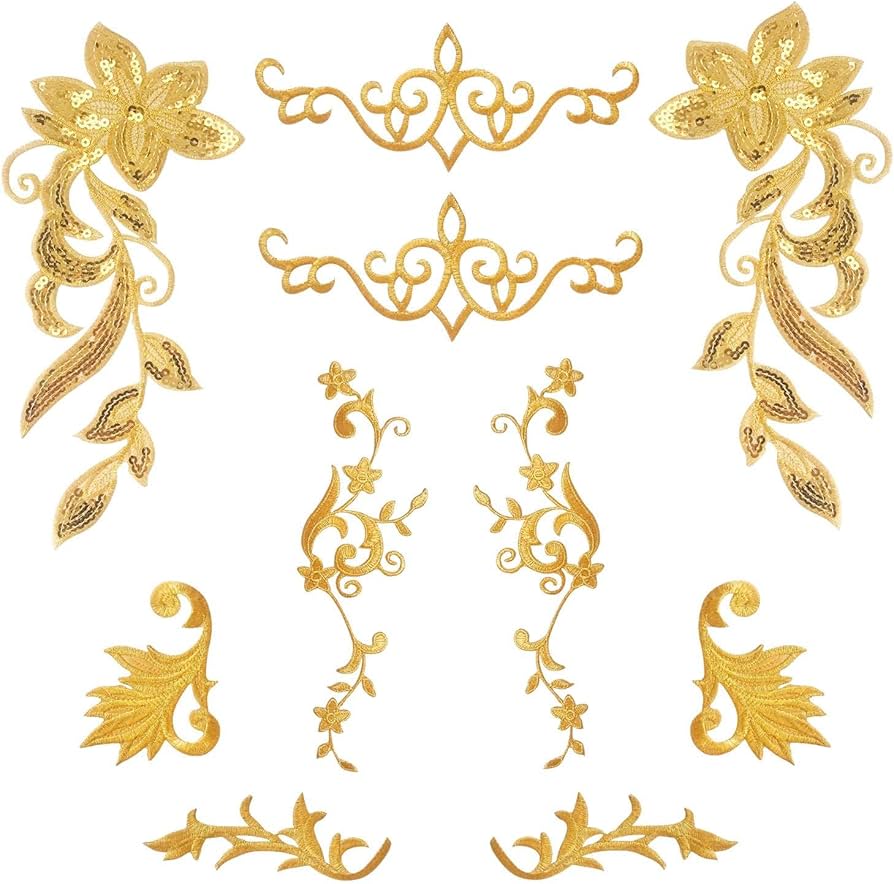 Amazon.co.jp: 10枚 ワッペン アイロン 花 刺繍 アップリケ 女の子