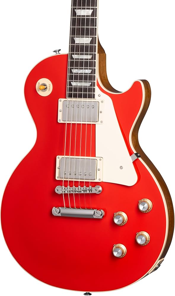 Amazon | Gibson Les Paul Standard 60s Plain Top Cardinal Red