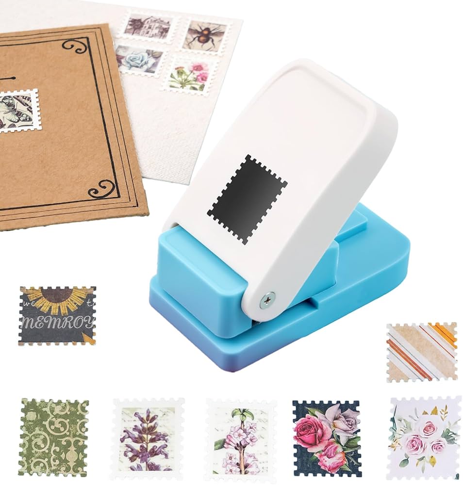 Amazon.co.jp: BAOFALI 1x0.8インチ 長方形 切手パンチ レバー