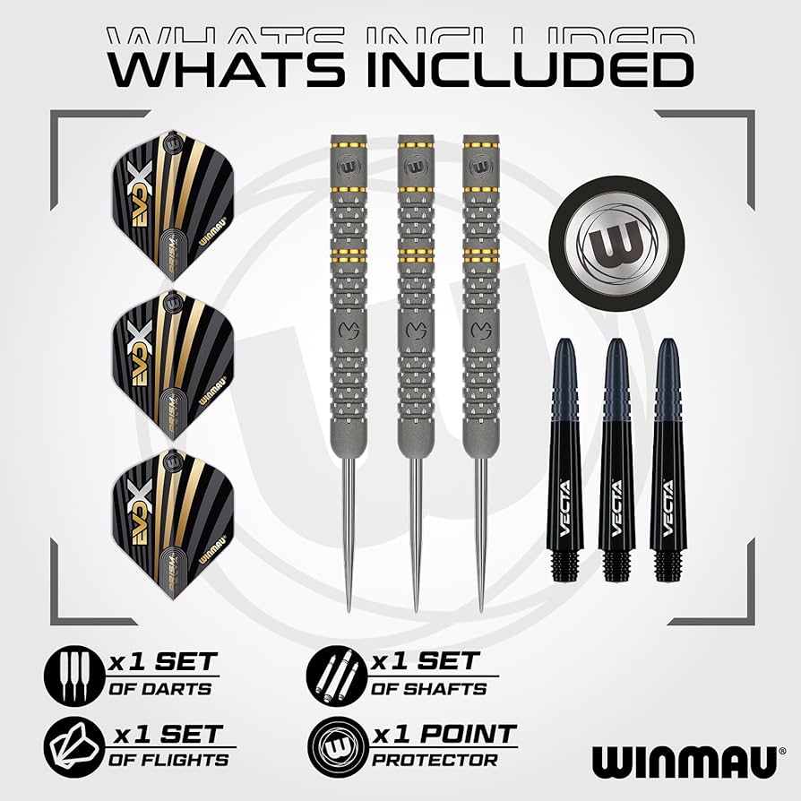 WINMAU – Michael Van Gerwen MvG - EvoX 22.5g Professional Steel