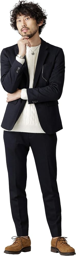 Amazon | [ナノ・ユニバース] ダメリーノ ウールミックス セットアップ