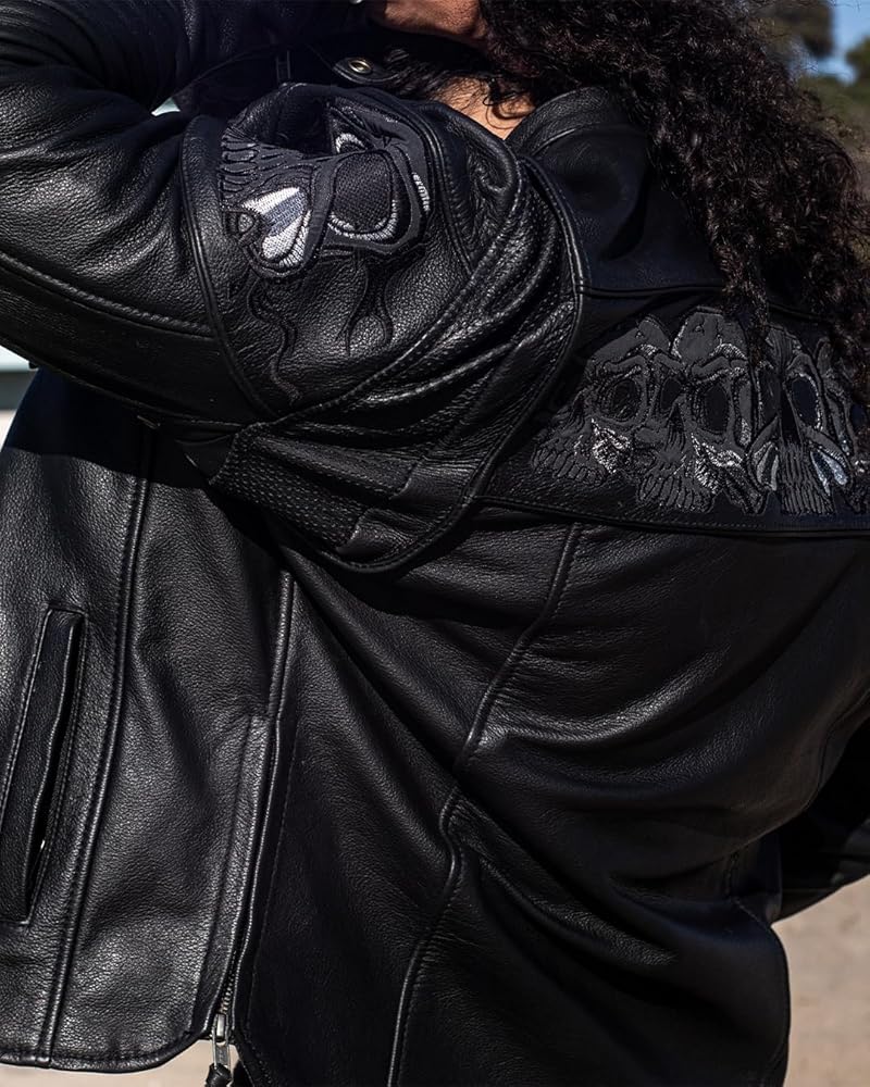 Amazon.com: First Mfg Co - Savage Skulls - Men's Motorcycle Biker