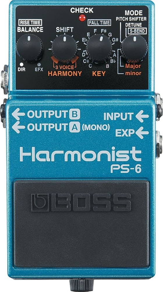 Amazon.com: BOSS Harmonist Guitar Pedal (PS-6), Blue : Musical