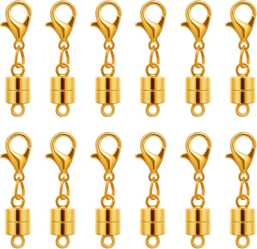 Amazon.com: 12pcs Magnetic Necklace Clasp, Magnetic Lobster Clasp