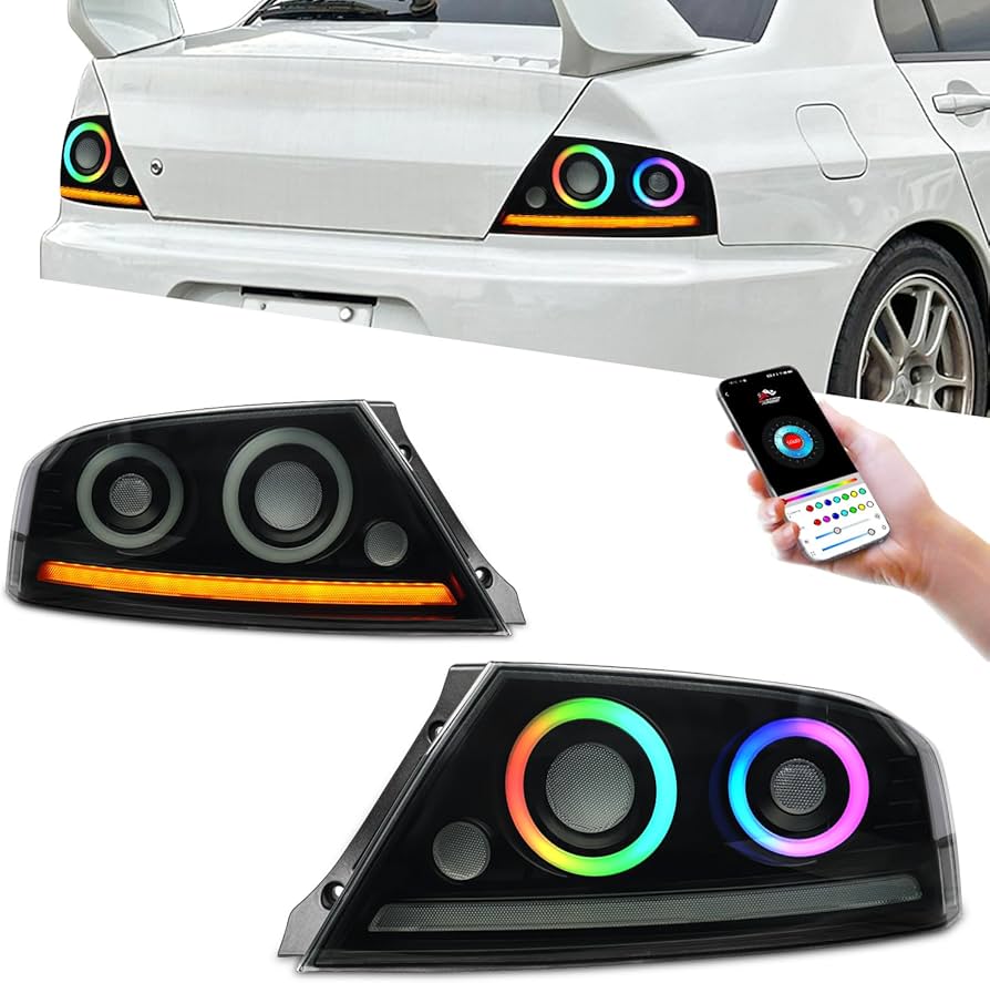 Amazon | Archaic ランエボ 7 8 9 テールランプ CT9A型 リアライト RGB