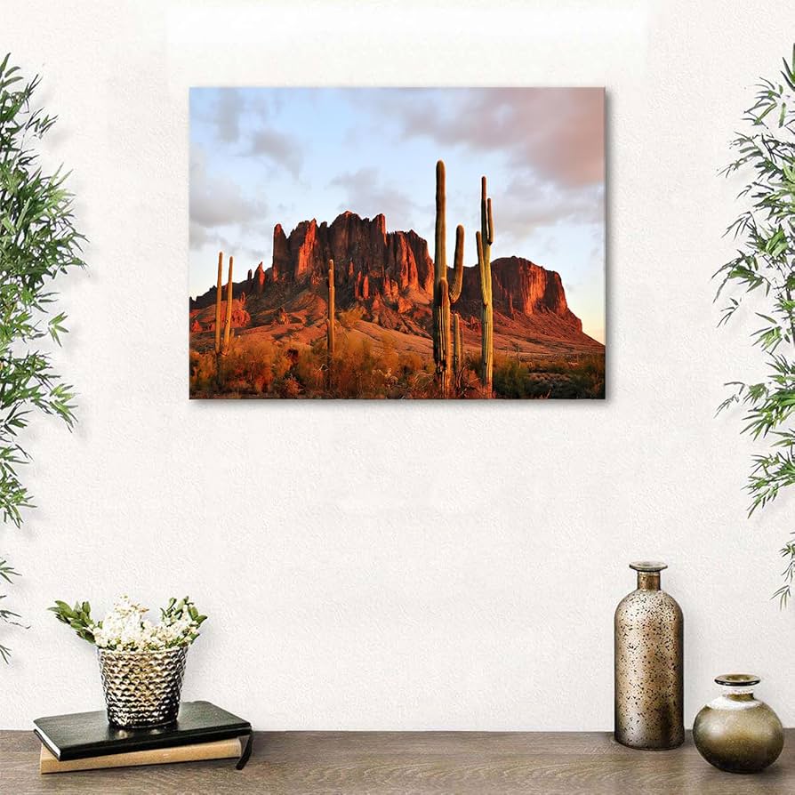 Amazon.com: Superstition Desert Wall Art for Living Room Arizona