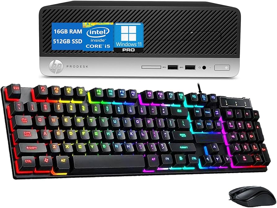 HP ProDesk 400 G6 SFF Desktop Computer PC, Core i5-9500 Processor