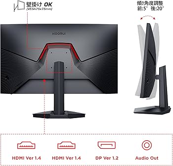Amazon.co.jp: KOORUI 24インチ ゲーミングモニター 24E3 ゲーム