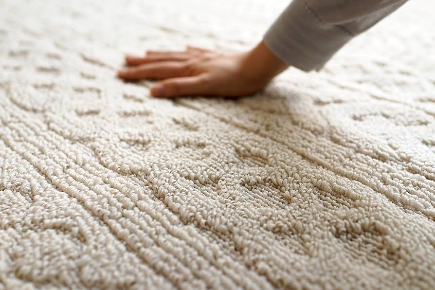 Amazon｜スミノエ 洗える ラグ カレン 185×185cm アイボリー 13469401