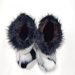 YAMERBO Faux Fur Boots for Little Big Girls, Fuzzy Flurry Furry