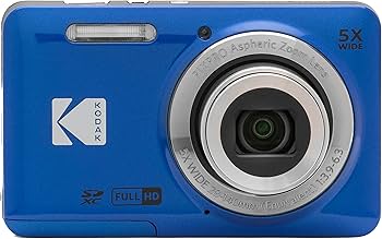 Amazon | Kodak PIXPRO FZ55 ブルー 16MP デジタルカメラ 5倍光学