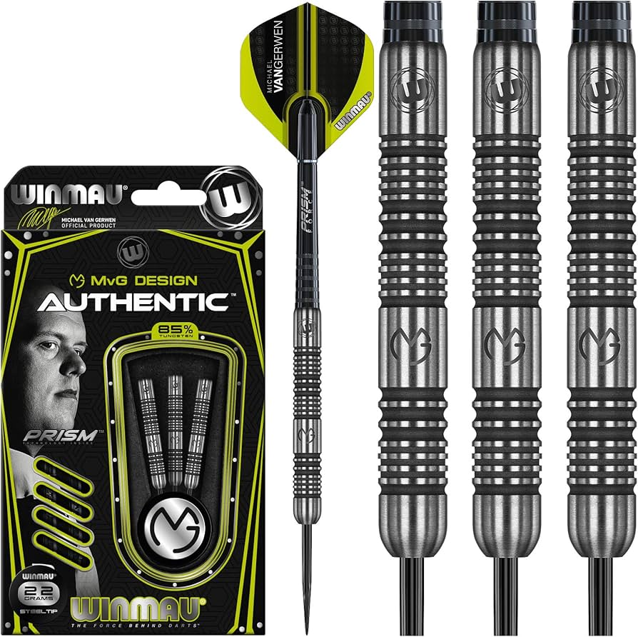 Winmau Michael Van Gerwen MvG Authentic Tungsten Steeltip Darts