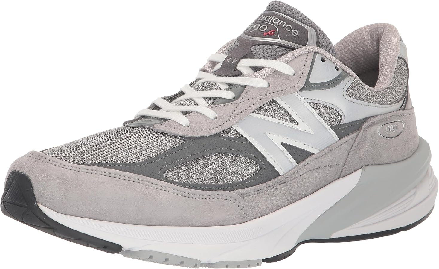 Amazon | New Balance メンズ 米国製 990v6 スニーカー, グレー/グレー