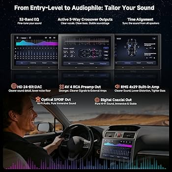 Amazon.com: ATOTOEXCEL V10 10inch QLED Android Double Din Car