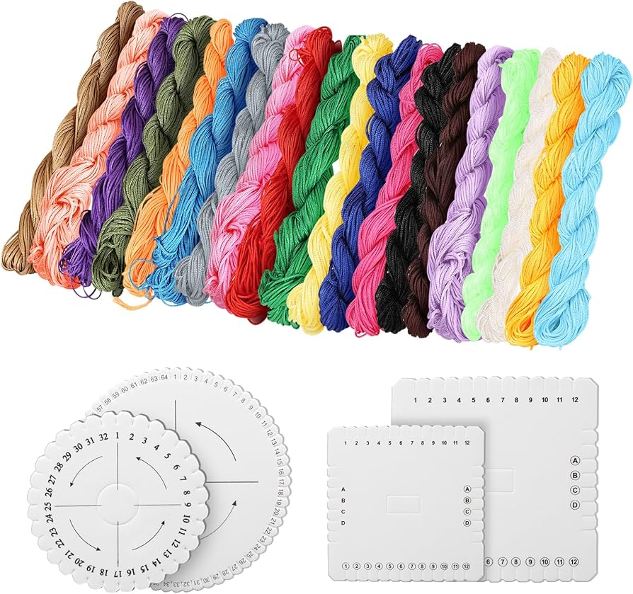 Amazon.co.jp: Veenkeny 20色セット組紐 キット くみひもキット 組み紐