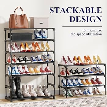 Amazon.com: Kitsure Shoe Rack - Non-Woven Shoe Rack Shelf, Shoe