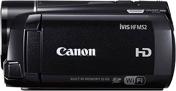 Amazon | Canon デジタルビデオカメラ iVIS HF M52 ブラック 光学10倍