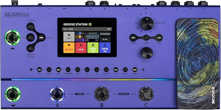 Amazon.com: MOOER GE200 Pro Li Amp Modelling Guitar Multi Effects