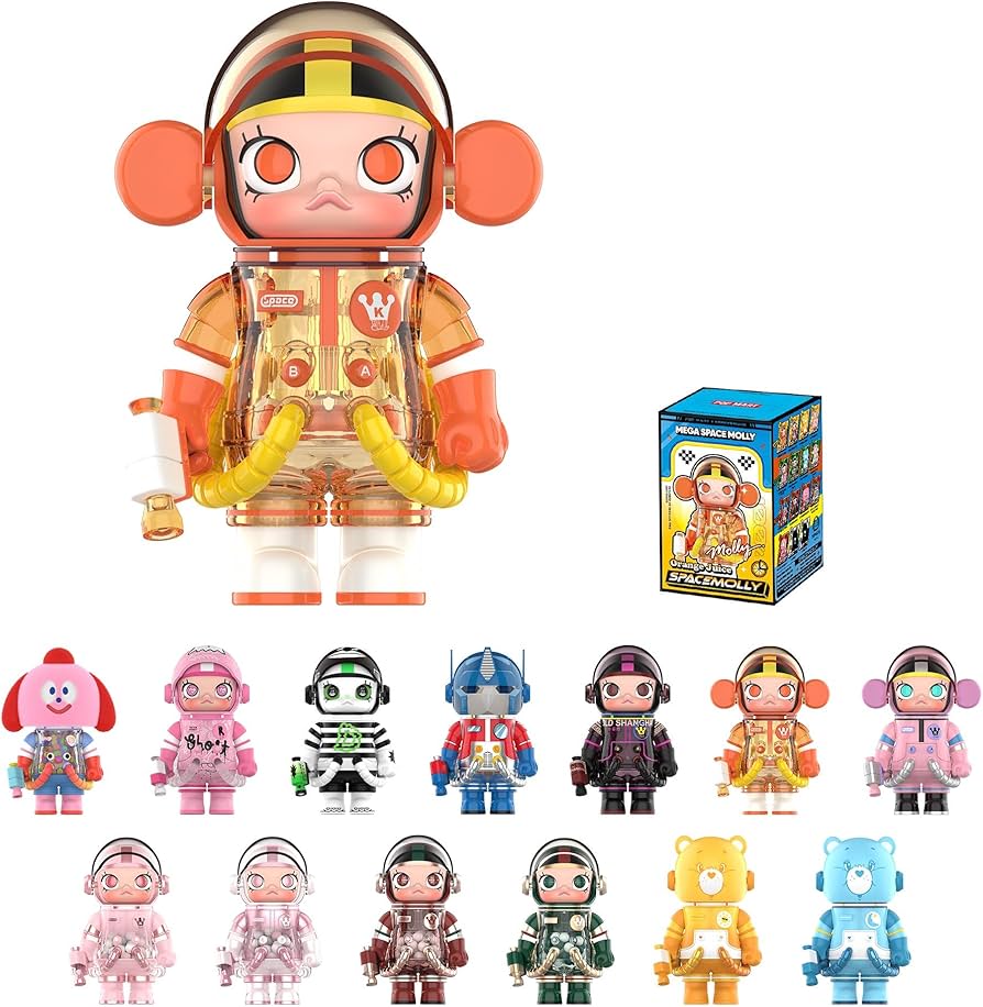 Amazon.com: POP MART MEGA Space Molly 100% Series4 Blind Box
