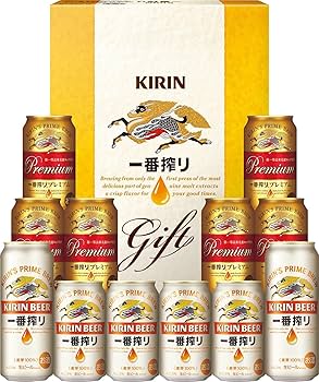 Amazon.co.jp: 一番搾り ビールギフト350ml×10本 500ml×2本 キリン一番