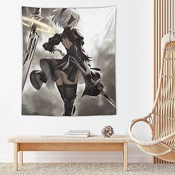 Amazon.co.jp: タペストリー NieRAutomata ニーアオートマタ ヨルハ二