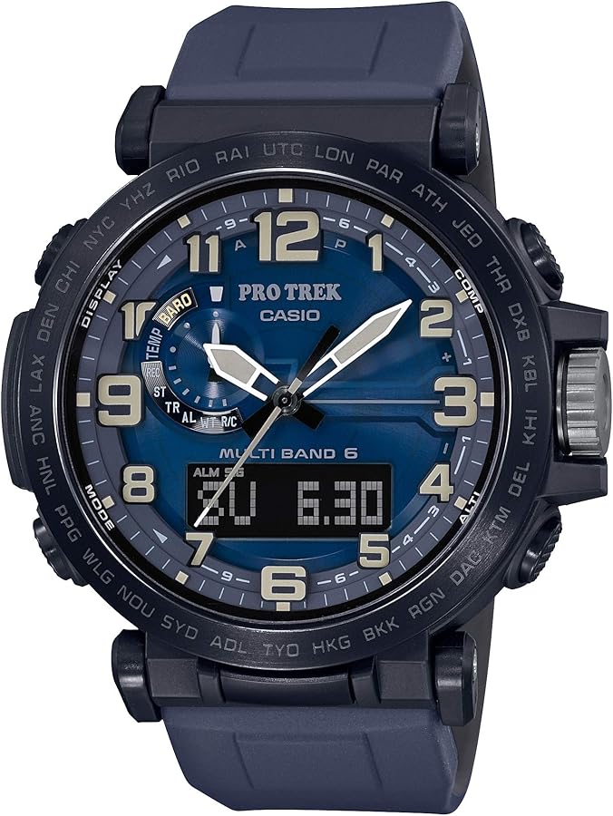 Amazon.co.jp: [カシオ]CASIO 腕時計 プロトレック NAVY BLUE SERIES