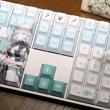 Amazon.co.jp: 鳴潮 キーキャップ 今汐 グッズ コンシ 同人 PBT染め 熱