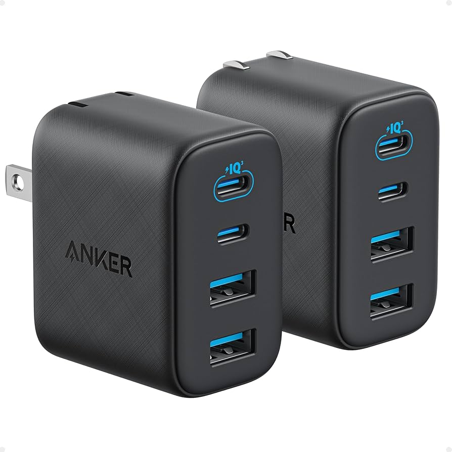 Amazon.com: Anker Zolo USB C Charger Block, 2-Pack 4-Port Wall