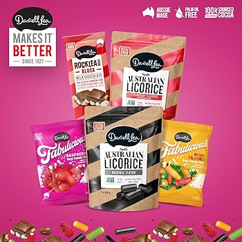 Amazon.com : Darrell Lea Fabulicious Sour Candy Stix, Soft and