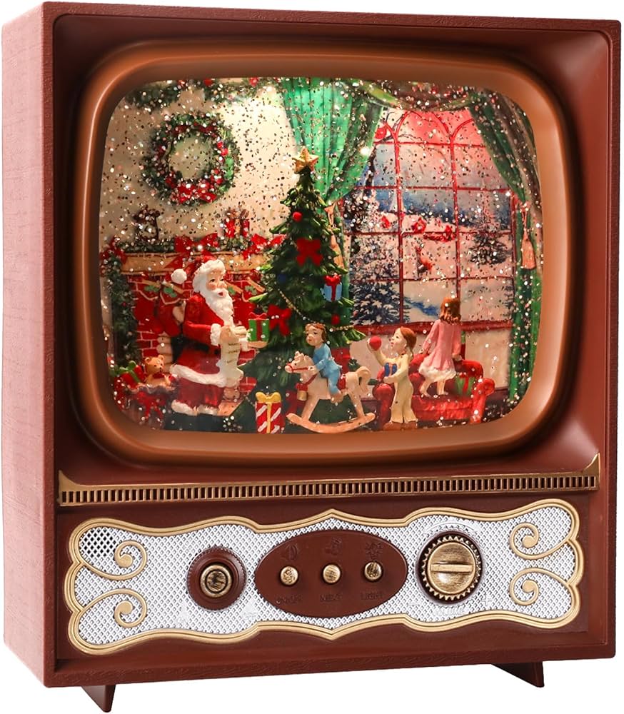 Amazon.co.jp: PEATOP クリスマス スノードーム テレビ ミュージカル