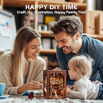 Amazon.com: Sagiterra Book Nook Kit，DIY Miniature Dollhouse Kit