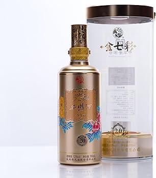Amazon.co.jp: 金七彩 西鳳酒 20年 52度 500ml 中国白酒 鳳香型 高級酒