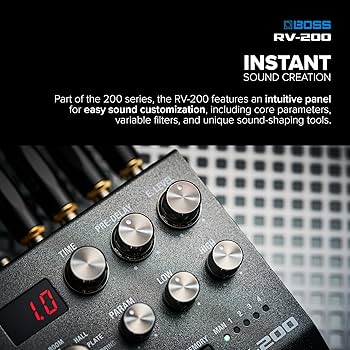 riverbero BOSS RV-200 | Effetti di Qualità Superiore, nel Design