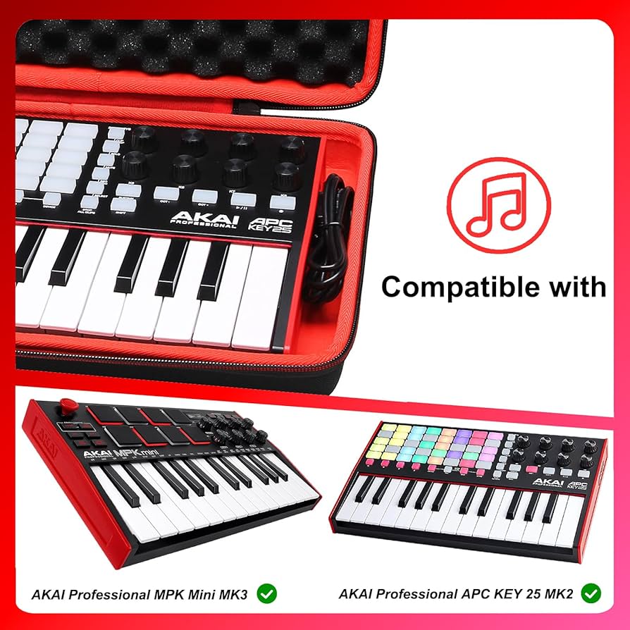 Amazon.com: LTGEM Case for Akai Professional MPK Mini MK3-25 Key