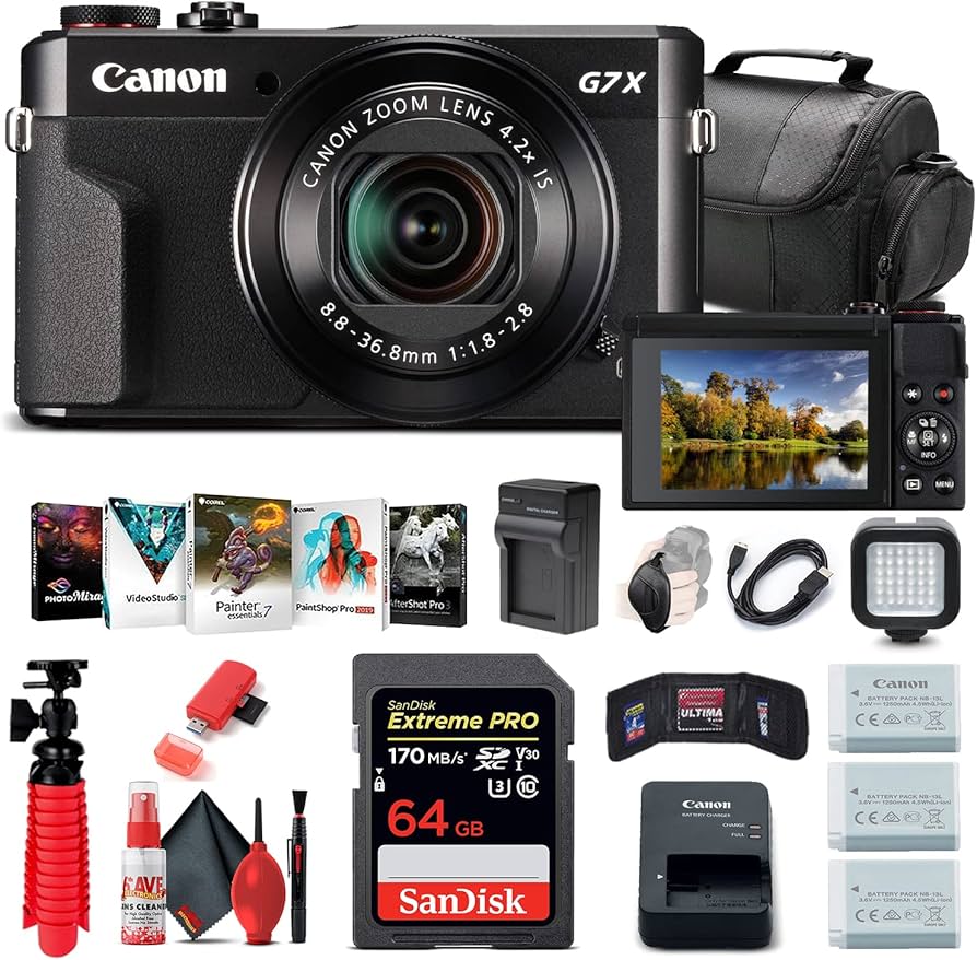 Amazon.com : Canon PowerShot G7 X Mark II Digital Camera (1066C001