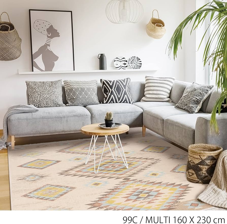 Amazon｜プレーベル 【正規品】 PREVELL エミル ラグ ウィルトン