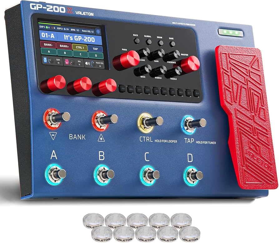 VALETON Multi Effects Processor Pedal with Expression Pedal FX