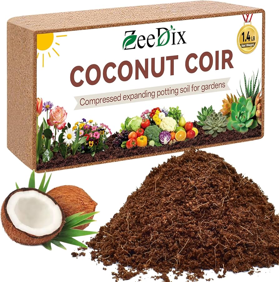 Amazon.com : ZeeDix 1 Pack Coco Coir Brick, 100% Organic