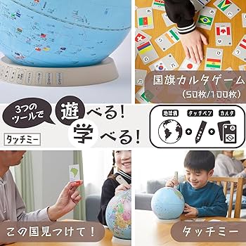 Amazon | レイメイ藤井 地球儀 しゃべる国旗付き地球儀＆カルタ