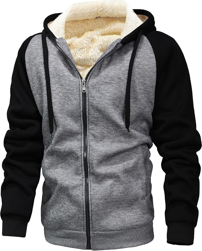 Amazon.com: GXAMOY Men's Winter Fleece Hoodies for Men Heavyweight