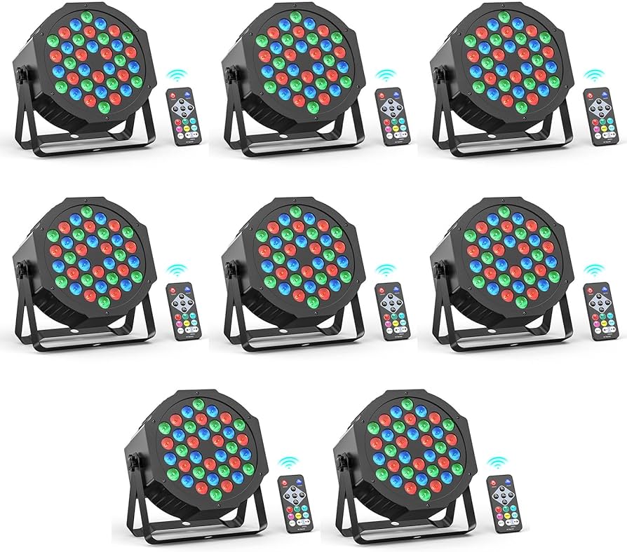 Amazon.com: 36 LED RGB Stage Par Light DMX Lighting Stage Uplights