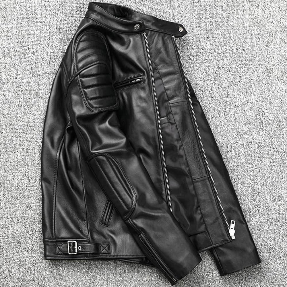 Amazon | [NBLL] 革ジャン メンズ レザージャケット ライダース