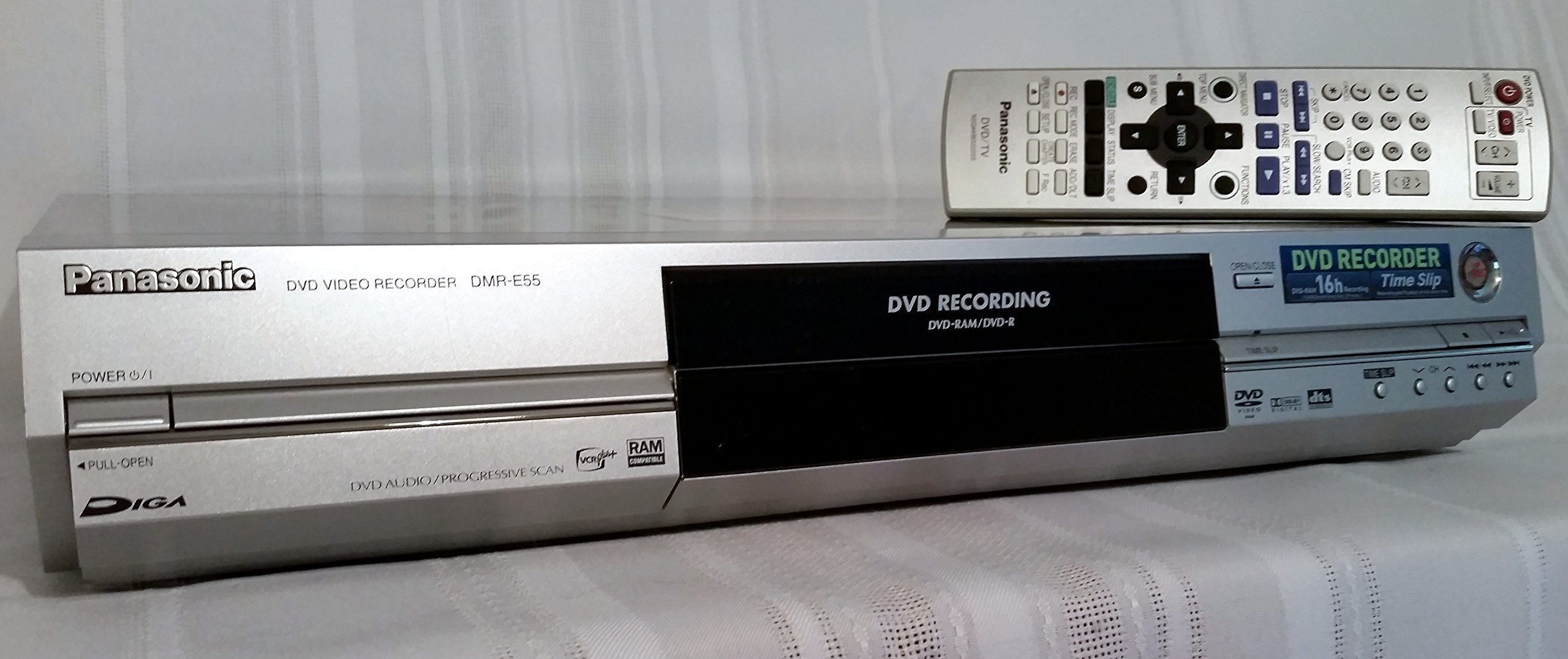 Panasonic DMR-E55S Progressive Scan DVD Recorder / Player , Silver