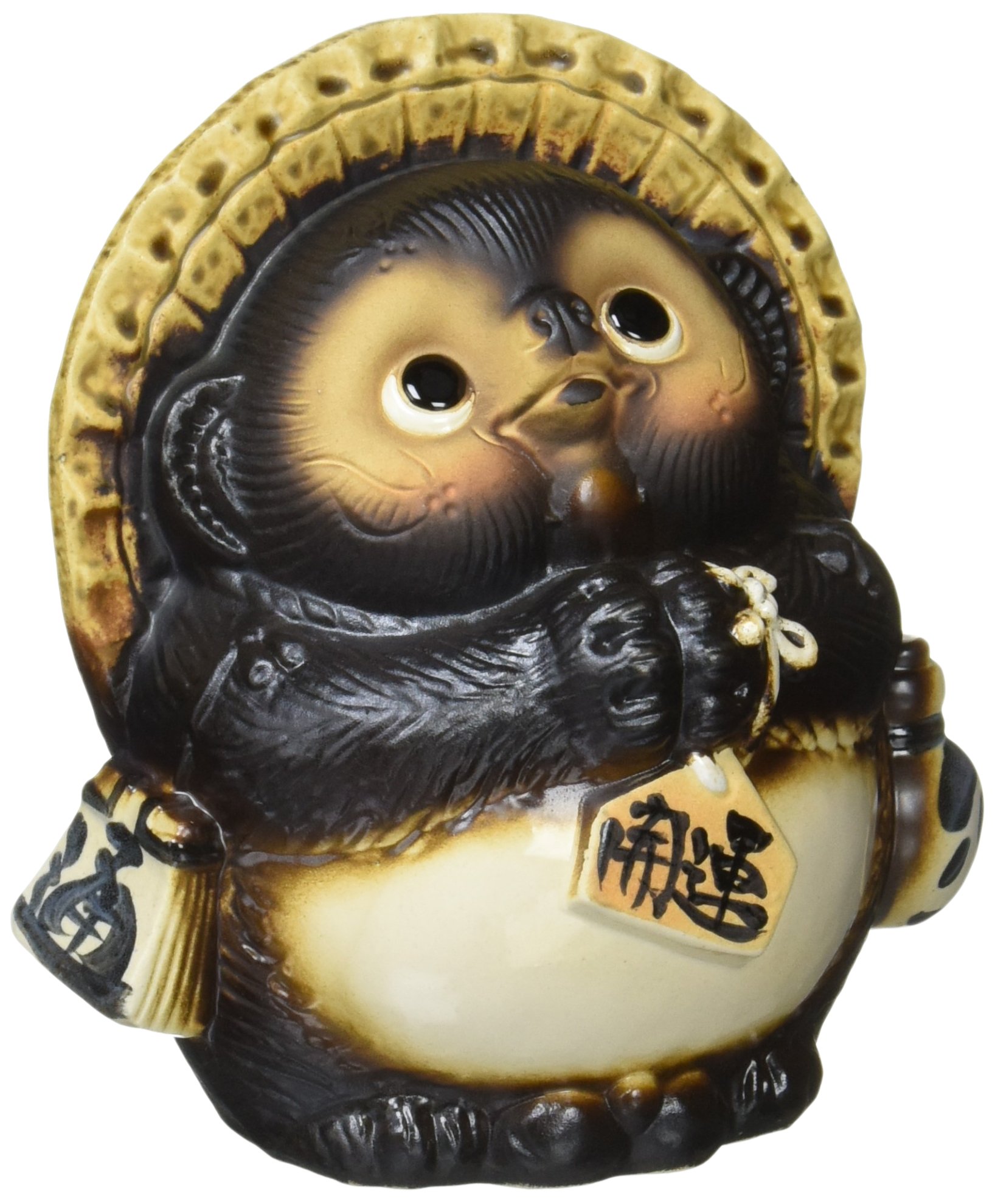 Amazon.co.jp: 信楽たぬき 開運お願い狸 7号 [21 x 15 x 22cm] 信楽焼