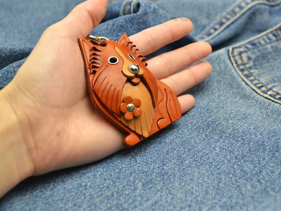 Amazon.co.jp: シェットランドシープドッグ/シェルティ 犬 本革製