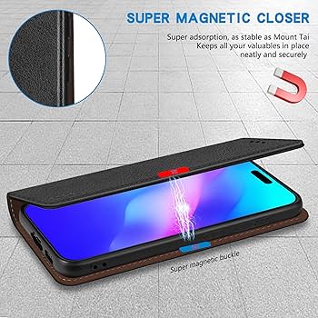 Amazon.com: ZZXX for iPhone 16 Pro Wallet Case with [RFID Blocking