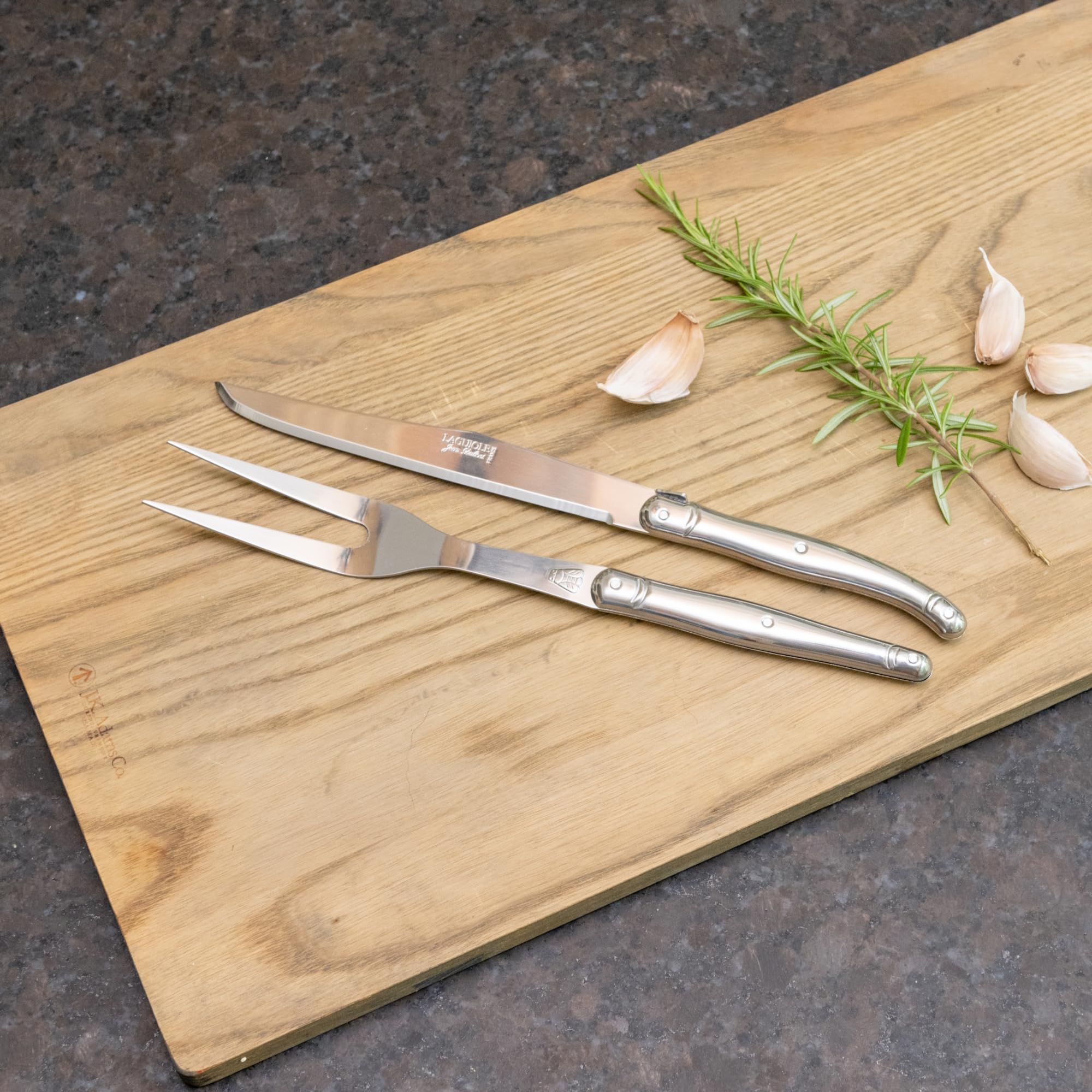 フランス／純銀】① Denfertフォーク3本② Lapeyreナイフ2本